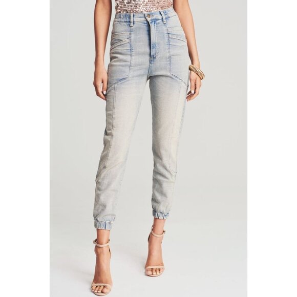 Retrofete Denim - RETROFETE Myla Tapered Denim Jean Jogger Pants Romano Size 25